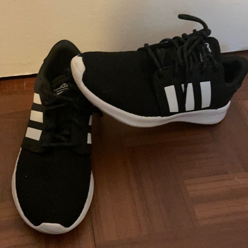 Black with white stripes adidas